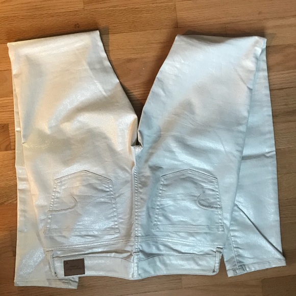 AE Shimmery White X-Long Jegging - SUPER CUTE - Picture 3 of 4